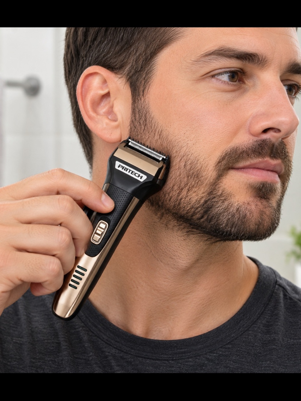 PRITECH PR-2926 3-in-1 Grooming Set Electric Shaver Hair Nose Trimmer Cordless
